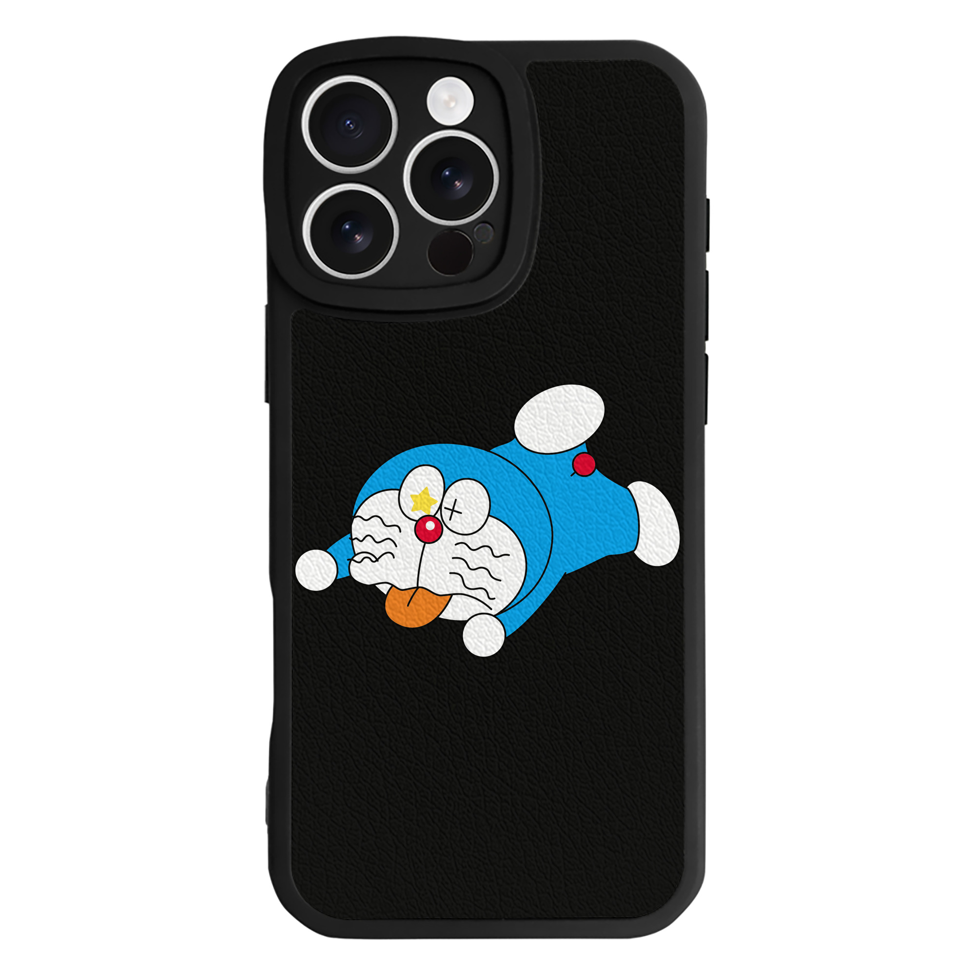 （画像用） ドラえもん Doraemon 【iPhone 16シリーズ対応】シリコンスマホケース（レザー調） 材質：シリコン